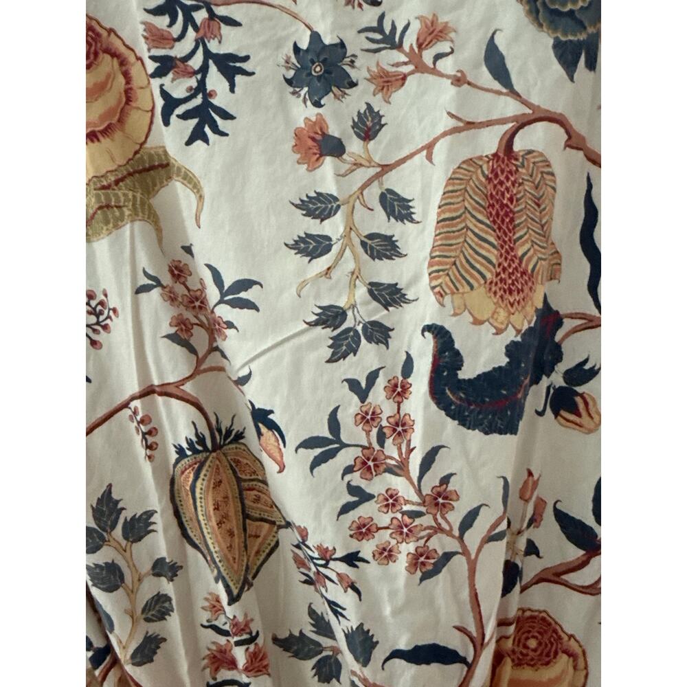 Ulla Johnson Nanette Poplin Midi Dress Daisy Tree of Life Print Size Large - Picture 12 of 12